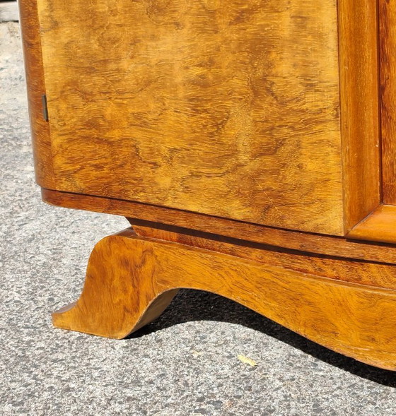 Credenza Art Déco – Credenza in Noce Burl con Vetrina in Vetro - Anni '30 – Credenze (photo 22 of 28)