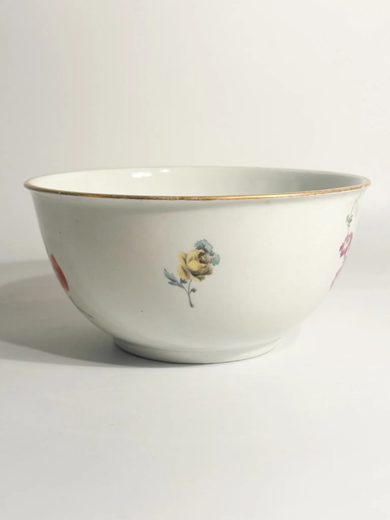 Bol en porcelaine de Meissen peint à la main, orné de fleurs, début du XXe siècle – Objets déco (photo 5 of 7)