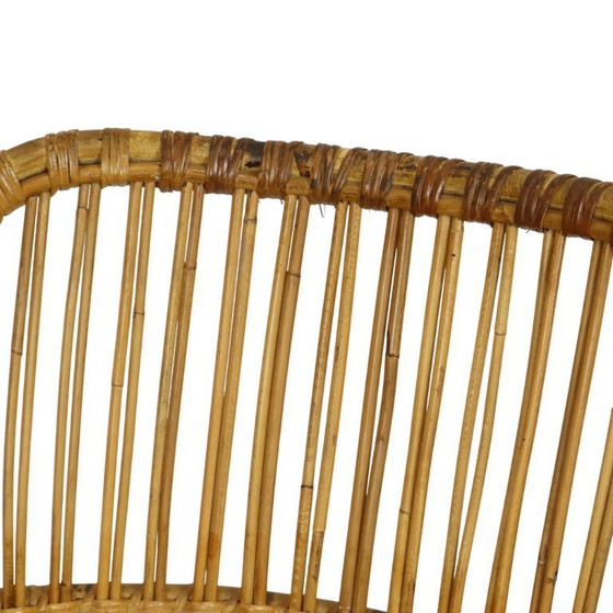 Image 1 of Poltrona vintage in rattan Rohé Noordwolde