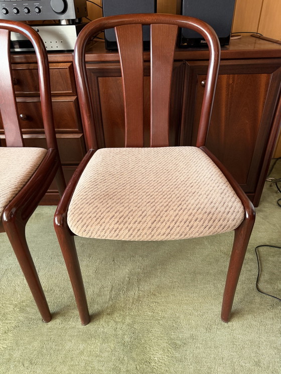 Image 1 of 6x "Asiana" chairs designed by Oswald J. Beck for Casala