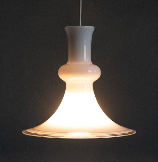 Lampada a sospensione Etude in vetro bianco di Michael Bang per Royal Copenhagen – hanglampen, Glass (photo 2 of 8)