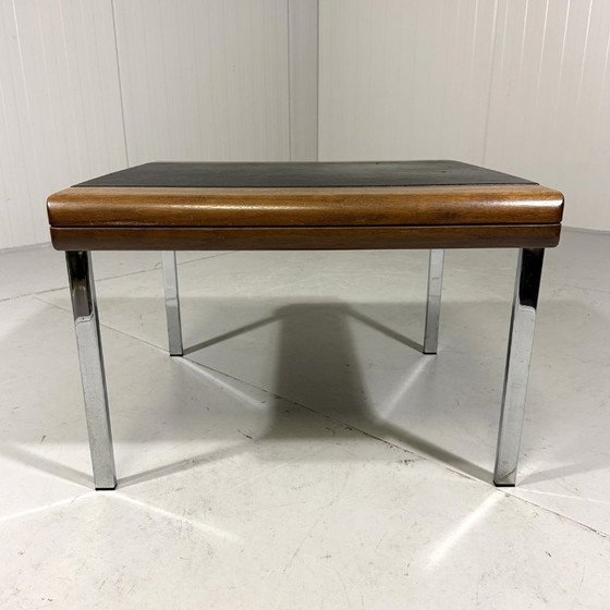 Image 1 of Table d'appoint en cuir Hans Eichenberger, table basse, Girsberger, Suisse