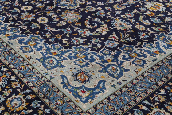 Image 1 of Alfombra persa Kashan 4,02 x 3,10 Alfombra oriental fina N.º 24626