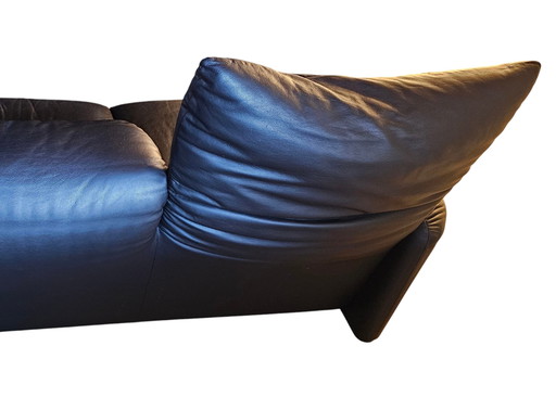 Cassina Maralunga sofa leather black