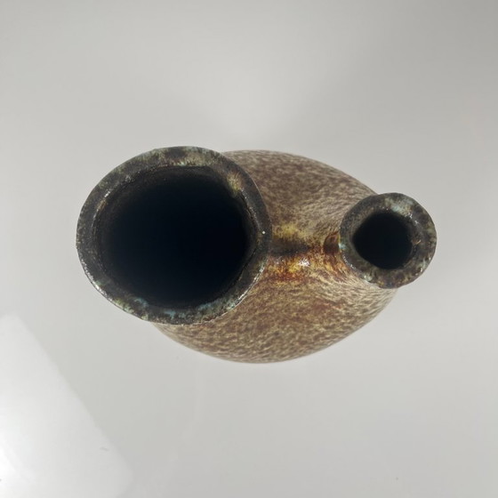 Image 1 of Vase double dans le style d'Accolay, grès moucheté , 1960-70