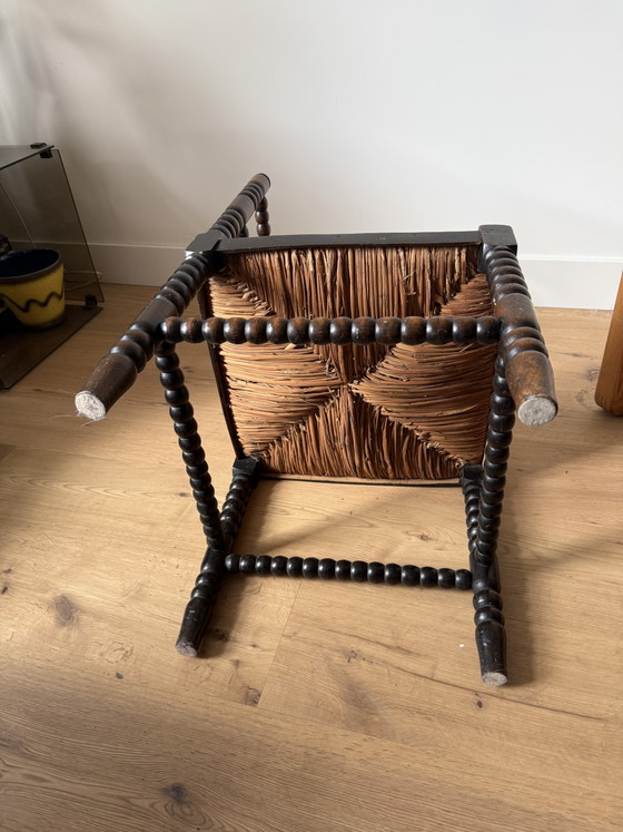 Image 1 of Sedia angolare Bobbin in rovere antico