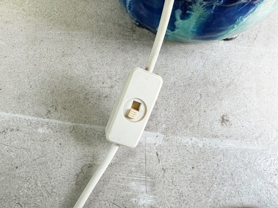 Image 1 of Original vintage ceramic table lamp Fat Lava Midcentury 1960