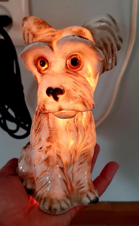 Immaculate Set of 2 Vintage Porcelain Dog Tealights (1950s) – Table lamps (photo 15 of 15)