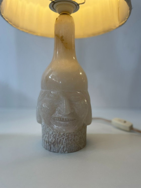 Image 1 of Alabaster table lamp – sculptural design