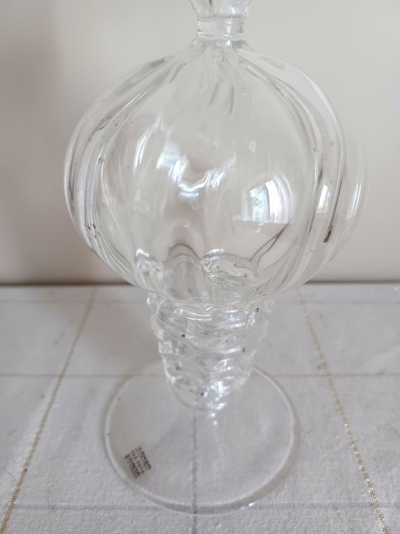 Original Des Pots, hand-blown candle holder/small vase, Glass, Transparent (photo 8 of 8)