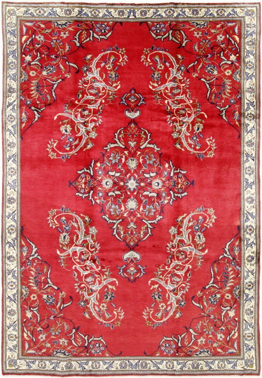 Original Persian rug Keshan, Kashan Red 342 x 237 cm Top condition Classic Antique