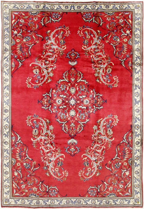 Image 1 of Original Persian rug Keshan, Kashan Red 342 x 237 cm Top condition Classic Antique