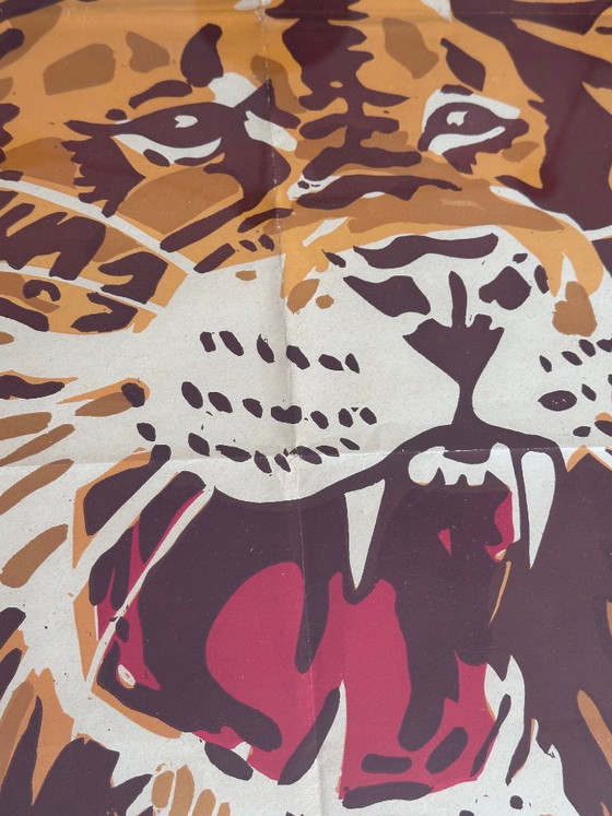 Affiche de cirque lion encadrée – Lithographies et sérigraphies, Papier (photo 7 of 8)