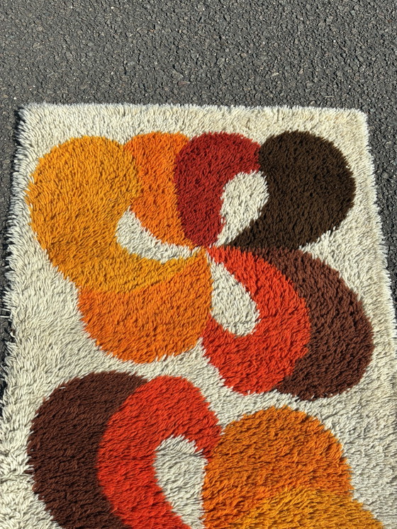 Vintage Desso Carpet Space Age Shaggy – Rugs & carpets, Textile (photo 6 of 9)
