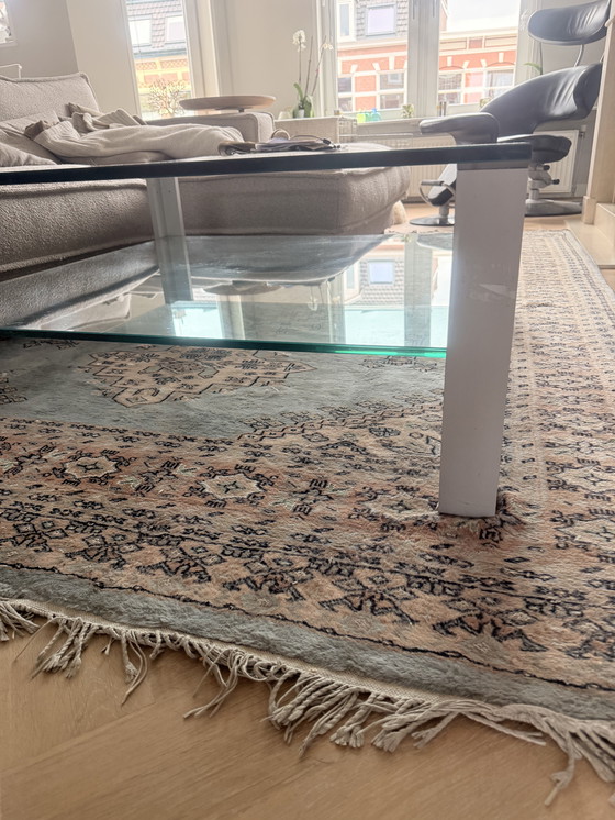Image 1 of Lourens Fisher Aqua Double glass/aluminium coffee table