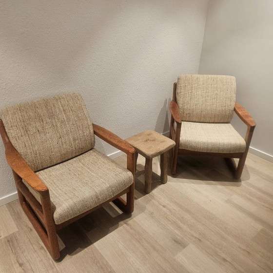 Image 1 of Poltrone Illum Wikkelsø – Silkeborg Møbelfabrik – Design danese anni '50 (set)
