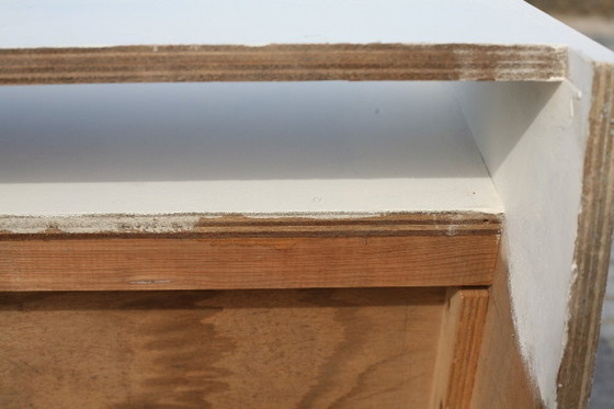 Set di 3 Poltrone brutaliste, legno dipinto, anni '60 (photo 28 of 28)