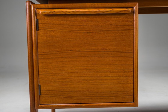 Image 1 of Freistehender Teakholz-Schreibtisch von GV Møbler, Mid-Century, 1970er Jahre