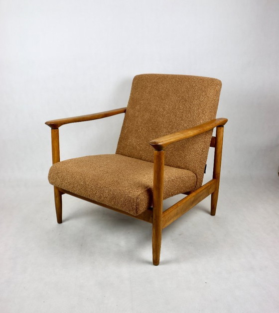 Image 1 of Orange Gold GFM-142 Armchair by Edmund Homa, 1970s