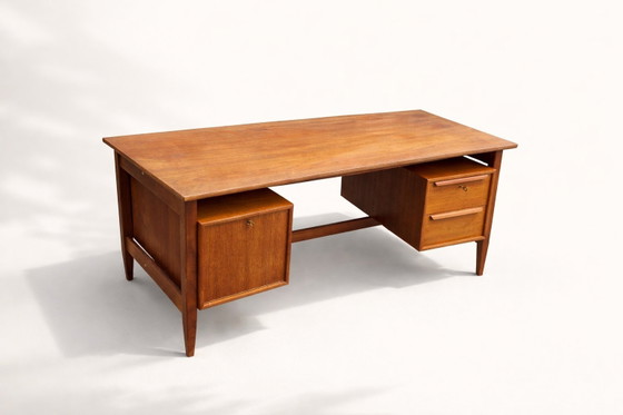 Image 1 of Teak desk boomerang desk