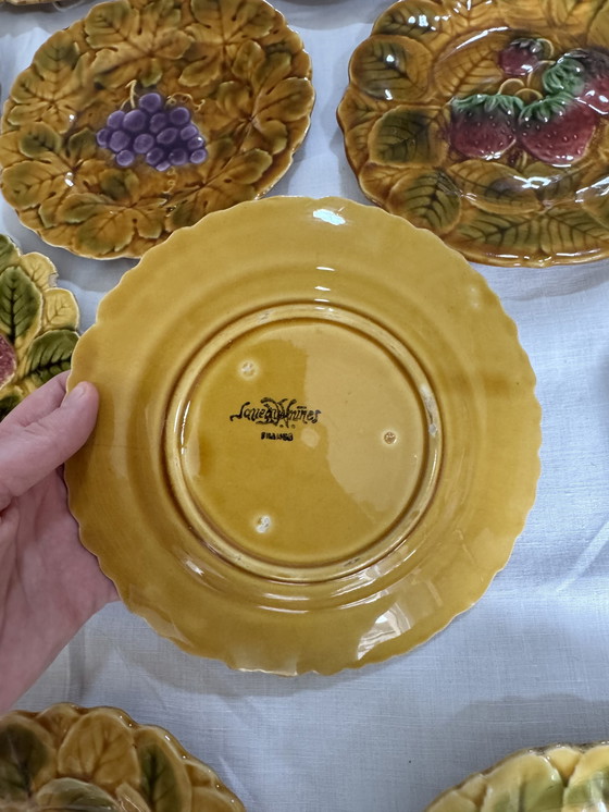 Image 1 of Set Sarreguemines aardewerken borden