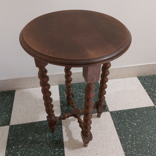 Antique oak side table 1900 Jacobean style