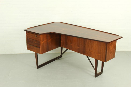 Image 1 of Escritorio 'Boomerang' de Peter Løvig Nielsen de los años 60 Hedensted Møbelfabrik