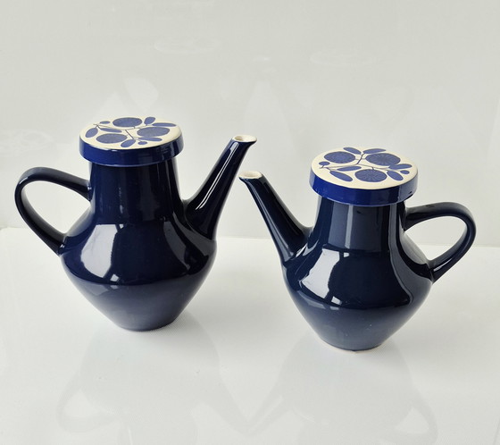 Image 1 of Melitta Service Stockholm blue + cobalt flower 56 pieces