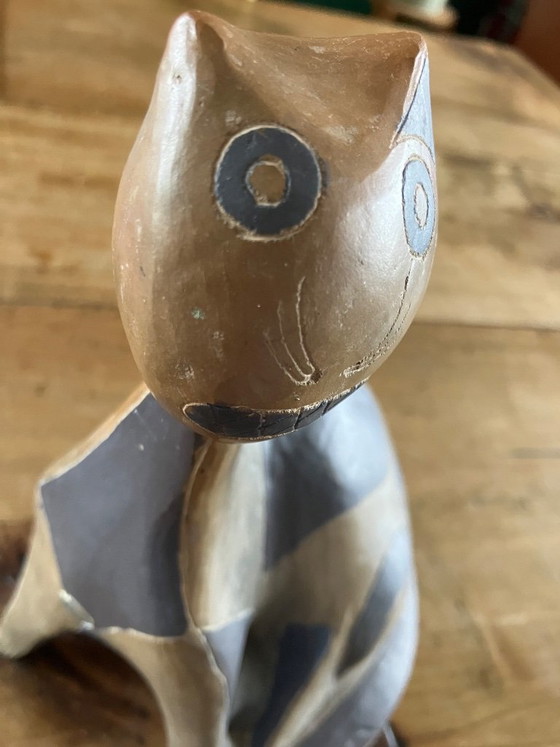 Handmade Sculpture of a Cat – Ceramic (photo 7 of 8)