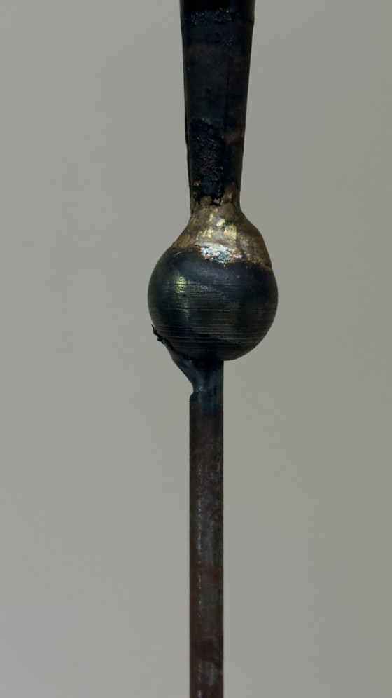Vintage Brutalist Vloerkandelaars Pieter Spruyt Dutch Design – Kandelaars en kaarsen, Metal, Iron (photo 6 of 15)