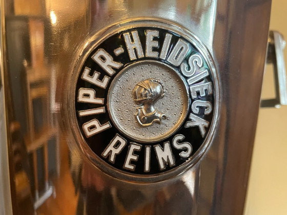Refrigeratore Champagne Refrigeratore Vino Art Déco 1930 Piper Francese, Piper-Heidsieck, Accessori da tavola (foto 4 di 12)
