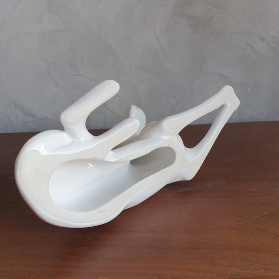 Image 1 of Vintage Deense Hond Van Porselein Art Deco