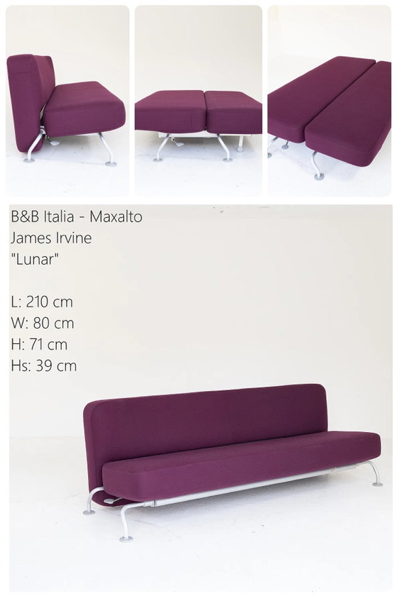 Image 1 of Sofá cama Lunar exclusivo de B & B Italia, diseñado por James Irvine.