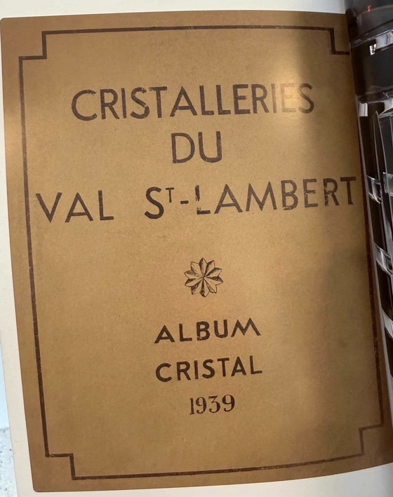 Image 1 of Bombonera de cristal “Eliane” de Val Saint Lambert, Art Déco, años 30, cristal superpuesto en azul, Charles Graffart