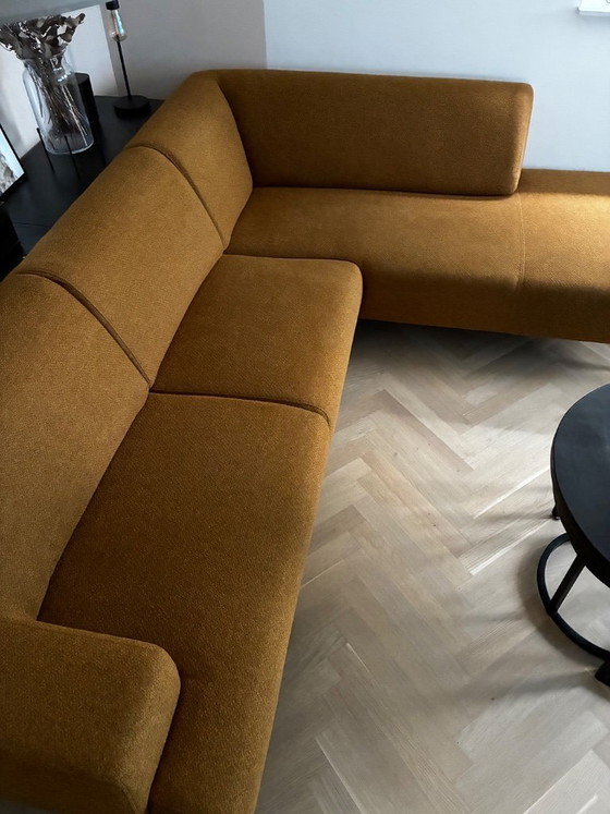 Image 1 of Canapé d'angle Montel avec pouf assorti