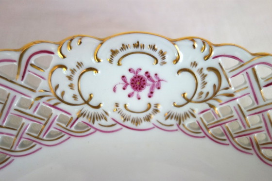 Openwork porcelain bowl, Herend factory, Hungary – Table accessories (photo 6 of 11)