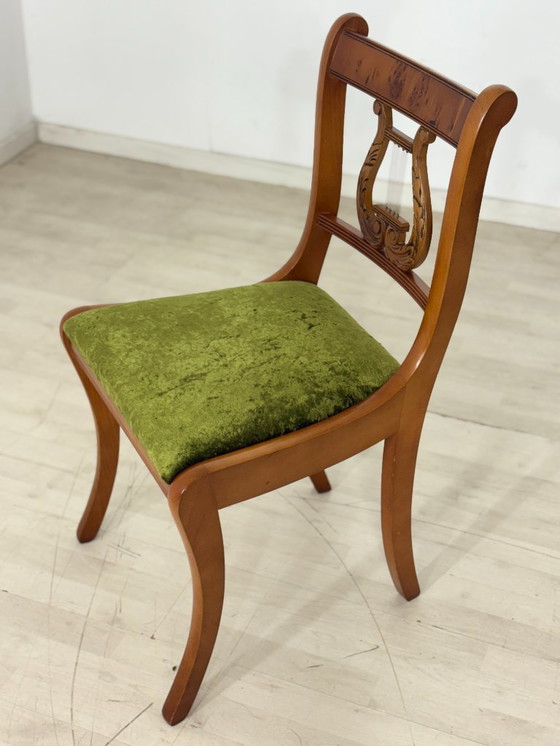 Image 1 of 6 sedie da pranzo in mogano, stile vintage