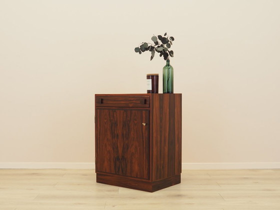 Danish Rosewood Chest of Drawers with Lockable Cabinet, 1960s, Storage cabinet, Brown (photo 4 of 17)