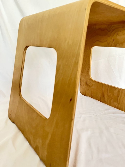 Vintage Benjamin Birken-Hocker/Beistelltisch aus Sperrholz, Lisa Norinder für IKEA, skandinavisches Design, 1990er Jahre