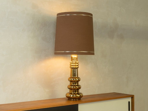 Lampe de table en verre des années 1970