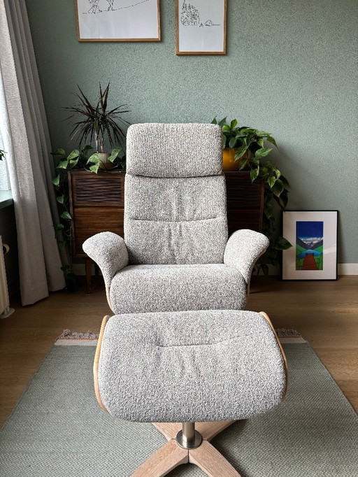 Relaxfauteuil en voetenbank (Trendhopper Brixen) zgan
