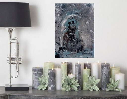 Abstract painting (under the starry sky)