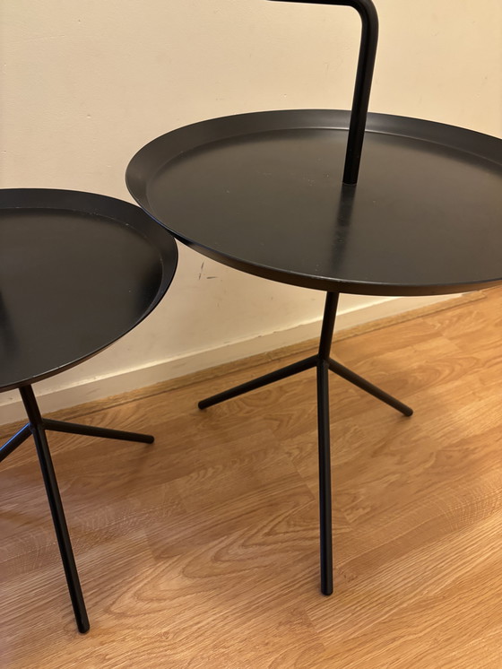 Image 1 of Deux tables d'appoint Hay DLM noires