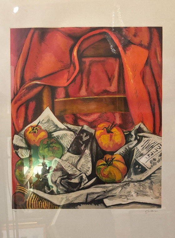 Lithograph of Still Life with Jacket by Renato Guttuso 1960s – Paintings & Drawings, Realisme (photo 7 of 7)