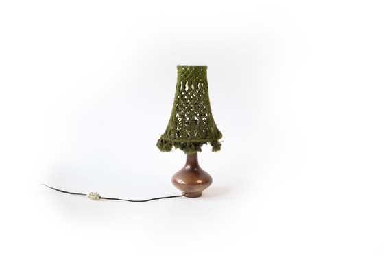 Image 1 of Vintage macramé table lamp