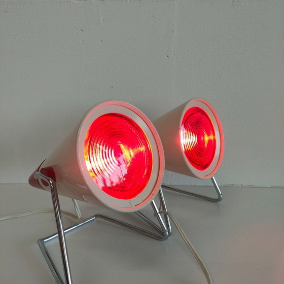 Philips Infraphil Kl7500 Jahre '46-'65, Tischlampen, Metall, Kunststoff, Creme, Vintage (Foto 13 von 15)