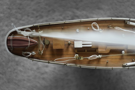 Image 1 of Vintage Mid-Century Scandinavian Modern Wooden J-Class Ranger J5 Yacht Model, 1960s