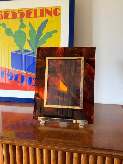 Bilderrahmen aus Acrylglas im Hollywood-Regency-Stil, im Stil von Gabriella Crespi, Italien, 1970er Jahre