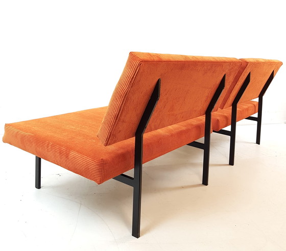 Image 1 of 2 Pastoe Cees Braakman benches | two-seater sofa newly upholstered orange