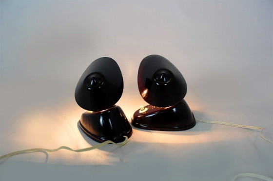 Image 1 of Bauhaus Bakelite Table Lamps from Esc, 1940s, Set of 2